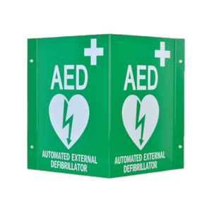 AED Wall Sign-3D Metal