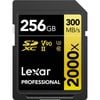 Lexar 256GB Professional 2000x UHS-II SDXC Memory Card GOLD Series
