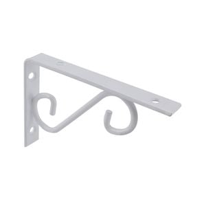 Carinya 150 x 100mm White Scroll Stayed Bracket