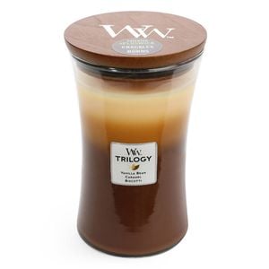 WoodWick Cafe Sweets Trilogy Scented Crafted Candle Glass Jar Wax Large