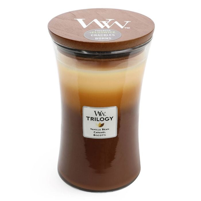 WoodWick Cafe Sweets Trilogy Scented Crafted Candle Glass Jar Wax Large