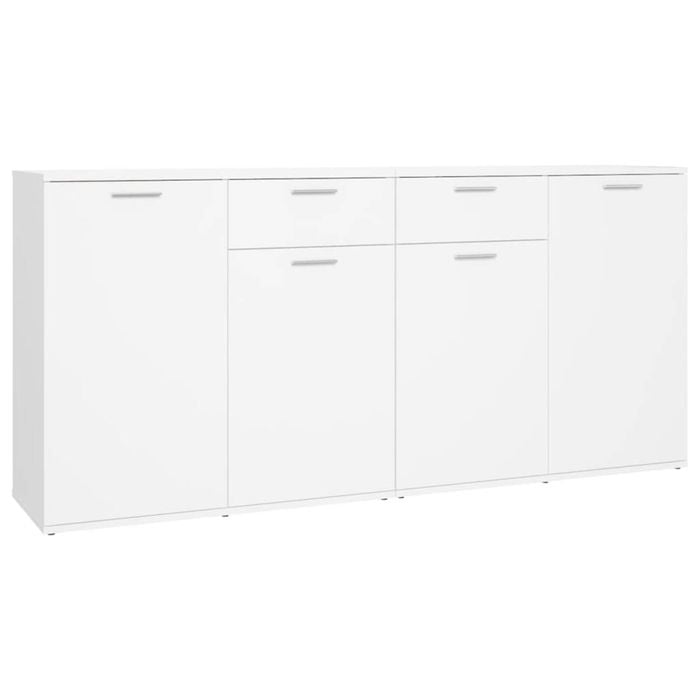 vidaXL Sideboard White Engineered Wood Side Cabinet Storage Home Organiser