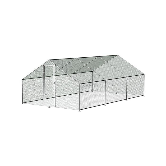 i.Pet Chicken Coop Cage 3x6x2m Galvanised Steel