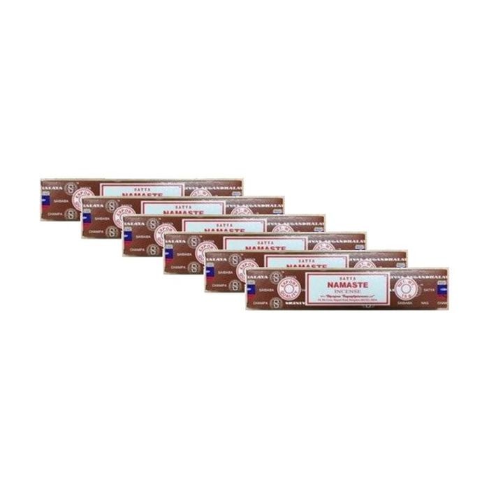 6PK Satya Home Fragrance Scented Incense Sticks Packet Set 15gm Namaste