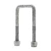 Sunrise U-bolts With Nyloc Nut 1/2" Galvanised - 45mm Square, 115mm - Ub45s115g