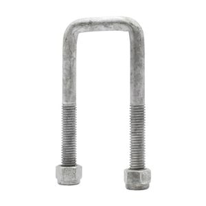 Sunrise U-bolts With Nyloc Nut 1/2" Galvanised - 45mm Square, 115mm - Ub45s115g