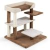 Costway 2-in-1 Cat Stairs Cat Tree Tower Pet Steps 4 Large Platforms