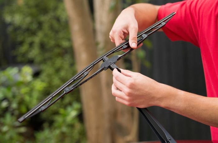 Remove the old wiper blade 