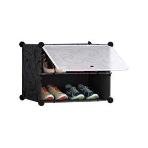 SOGA 2 Tier Shoe Rack Organizer Storage Stackable