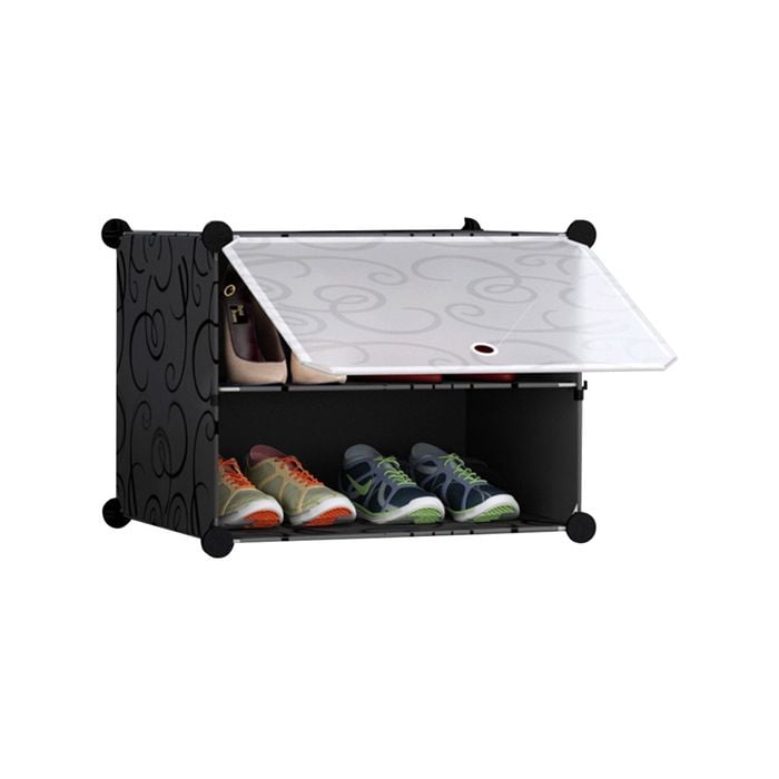 SOGA 2 Tier Shoe Rack Organizer Storage Stackable