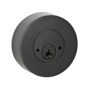 Lemaar Black Flat Round Double Cylinder Deadbolt