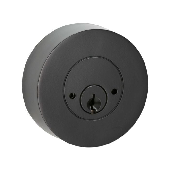 Lemaar Black Flat Round Double Cylinder Deadbolt