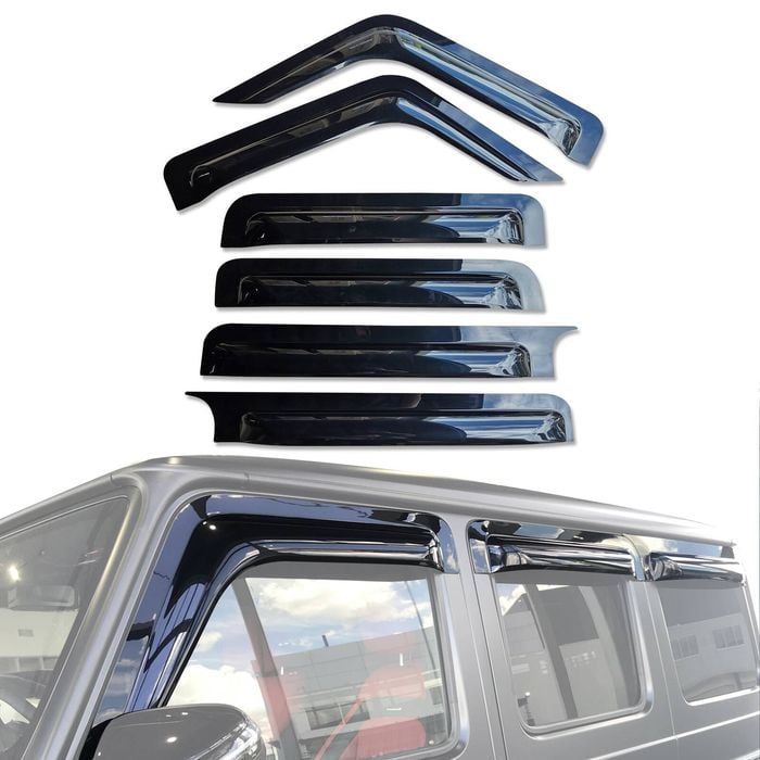 AUSGO Wide-Profile Weather Shields for Mercedes-Benz G-Class 2018-Onwards Weathershields Window Visors Wind Deflectors