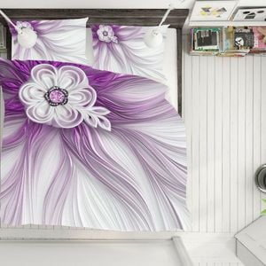 3D Fantasy Flower 329 Bed Pillowcases Quilt King Single Size