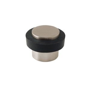 Zanda 38 x 38mm Brushed Nickel Round Floor Mount Door Stop