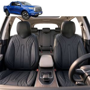 Australian Goose Front Seat Covers for GWM Haval Great Wall Cannon Ute 2019 - Current (NPW) - PU Leather, Black (2pc)
