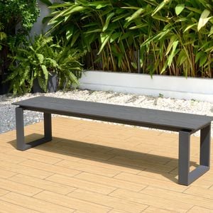Mimosa 185 x 45cm Aneto Aluminium Dining Bench