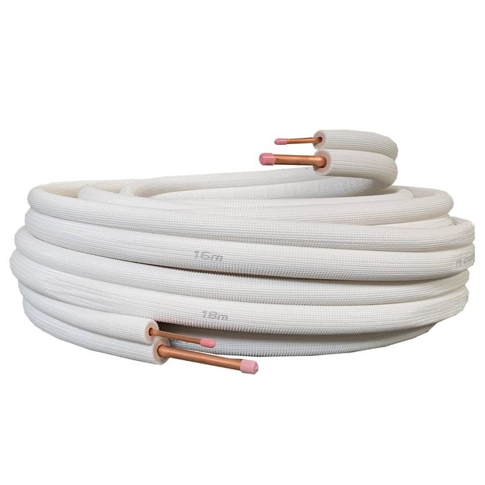 iTemp 1/4 x 1/2" 10m Pre-Insulated Copper Pair Coil 