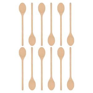 Argon Tableware Wooden Cooking Spoons - 35cm - Pack of 12