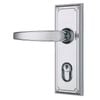Gainsborough Bright Chrome Traditional Keyed Trilock Leverset