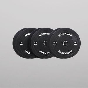 Olympic Black Bumper Plates 70KG Package