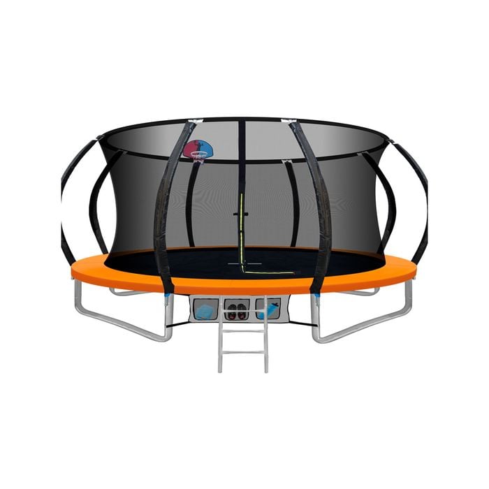 Everfit 14ft Trampoline for Kids Orange