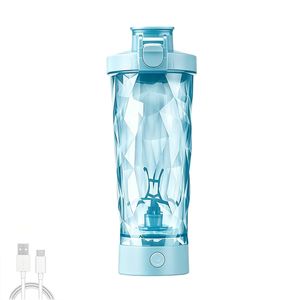 Catzon Electric Shaker Bottle 700ml Rechargeable Mixer Cup Long Battery Life-blue