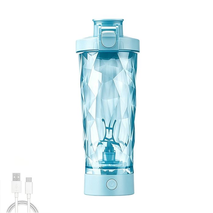 Catzon Electric Shaker Bottle 700ml Rechargeable Mixer Cup Long Battery Life-blue