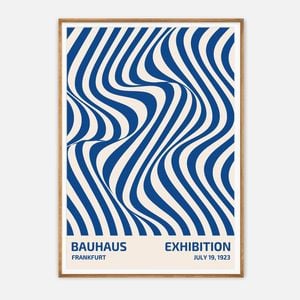Galrie Bauhaus Exhibition Poster from Frankfurt 1923 - Vintage Art Print for Modern Decor, Wood Frame, A4 21 x 30cm (8 x 12inch)
