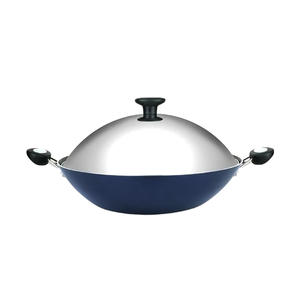 Meyer Radiance Induction Covered Wok 35cm Blue