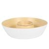 Maine & Crawford Tai Pressed 33cm Chip N Dip Serving Bowl - White/Natural