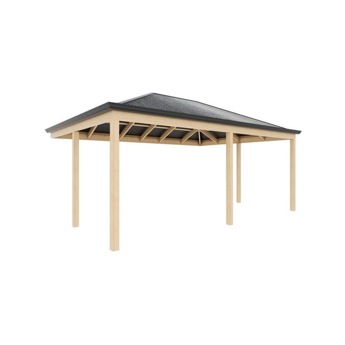 Softwoods 6.0 x 4.3m Hip Ends Pergola / Patio Kit