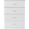 Redfern 4 Drawer Chest Tallboy - White