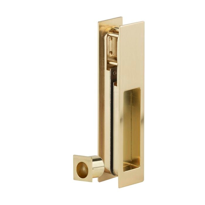 Sylvan Satin Brass Passage Sliding Door Pull