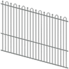 ProtectorAl 1201 - 2400 x 1800mm Monument Raked Up to 15º Loop And Spear Top Pool Fence Panel