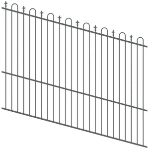 ProtectorAl 1201 - 2400 x 1800mm Monument Raked Up to 15º Loop And Spear Top Pool Fence Panel