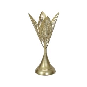 Willow & Silk Golden Leaves Taper Candle Holder 40cm