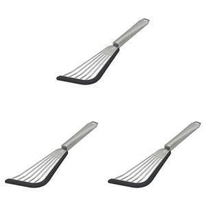 3PK Ecology Provisions Silicone Edge Long Slotted Turner 8.5x31.5cm