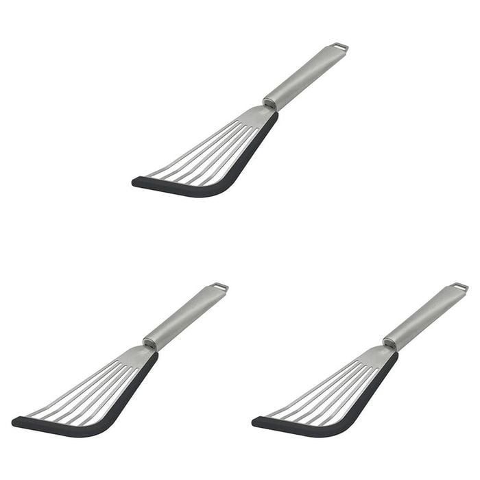 3PK Ecology Provisions Silicone Edge Long Slotted Turner 8.5x31.5cm
