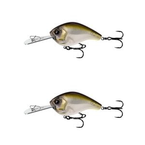 2x 13 Fishing 60mm Jabber Jaw Deep Crankbait Fishing Lures - Lucky Charm