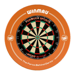 Formula Sports Micro Band 3 Dart Board And Winmau Printed Orange Dartboard Surround Set