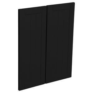 Kaboodle Black Olive Country Corner Wall Cabinet Doors - 2 Pack
