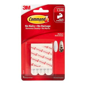 Command Medium Refill Strips - 9 Pack