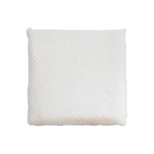 SOGA White Chevron Square Cushion Soft Leaning Plush Backrest Throw Seat Pillow Home Office Decor