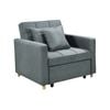 Suri 3-in-1 Convertible Sofa Chair Bed by Sarantino -  Airforce Blue