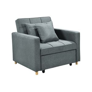 Suri 3-in-1 Convertible Sofa Chair Bed by Sarantino -  Airforce Blue
