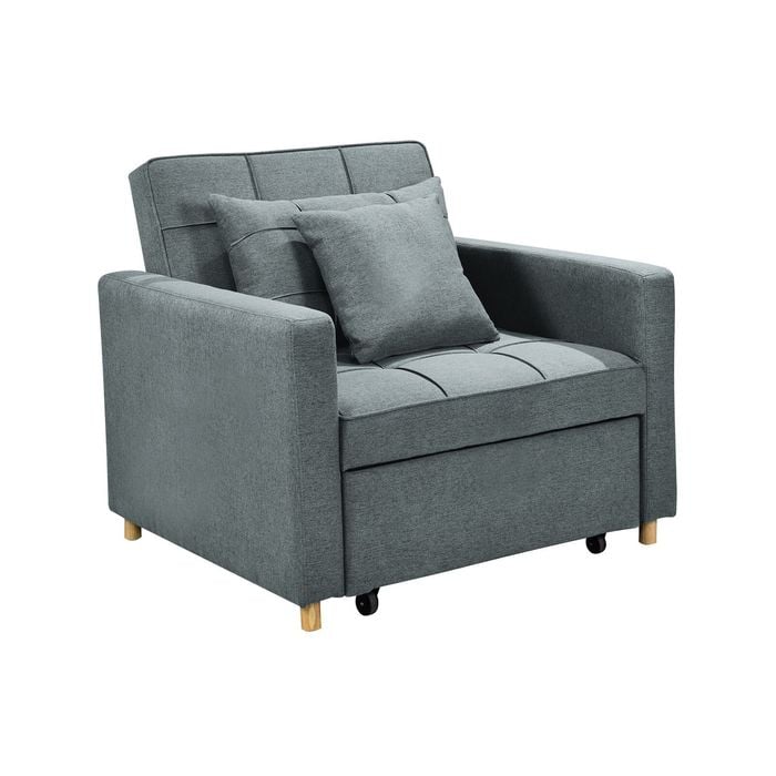 Suri 3-in-1 Convertible Sofa Chair Bed by Sarantino -  Airforce Blue