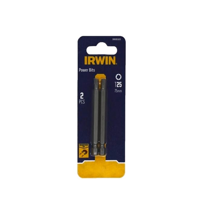 IRWIN 75mm T25 Magnetic Fastening Bits - 2 Pack