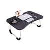 SOGA Black Portable Bed Table Adjustable Laptop Mini Desk
