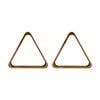 2PK Formula Sports 10 Ball Rack Wooden Durable Pool/Billiards Triangle Brown